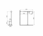 Grab rail on the floor and wall bracket disabled | 320-3013 - Image 2