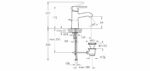 Basin mixer Matrix with water lock | A41752EXP - Image 2