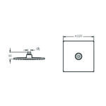 Shower head Rain Q 22 cm A45707WSA - Image 2