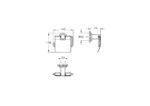 Toilet Roll holder Ilia | A44390 - Image 2