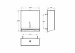 Toilet Roll holder Arkitekta wall mount 27 * 27 * 10 cm | A44351 - Image 2