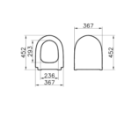 WC pan with ceramic cistern Sento Rim-ex | 5987B003-0585 - Image 4