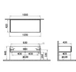 Cabinet shelf with metal legs Equal | 64111 - Image 2
