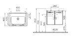 Washbasin unit 65 cm S20 | 54783 — изображение 2