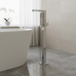 Floor Mount Bathroom Faucet Root Square | A42760EXP - Image 2