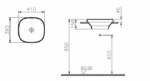 Countertop Basin Frame black matte 40 cm 5650B401-0016 — изображение 2