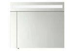 Зеркало с тумбой Elite 60см белое глянцевое 56986