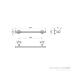 Towel hanger Matrix 45 cm | A44578 — изображение 2