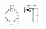 Towel hanger Base 700 black | A4407236 - Image 2