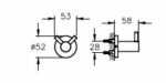Robe hanger Base 500 double | A44095 - Image 2
