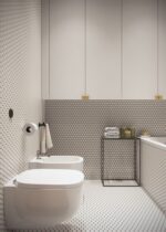 Floor and Wall Tile 2.5×2.5 Miniworx Hexagon Beige Matte | K54185680001VTE0 - Image 2