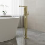 Floor Mounted Bath Mixer Root Square Gold Color | A4276023EXP - Image 2