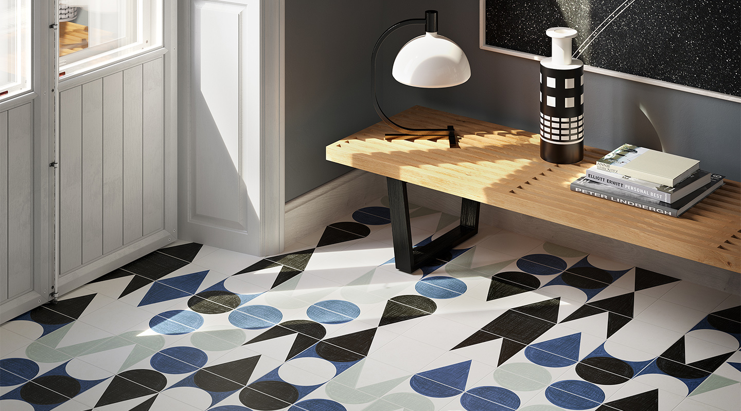 Floor and wall tile Atelier 01 white half circle matte 15×15 | K95080600001VTE0 - Image 2