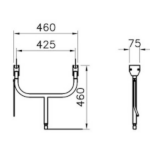 Seating accessory for disabled persons Shower chair support | A44472 - Image 2