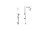 Shower system with hand shower and shower head Bliss Round black matte A4578836EXP - Image 2