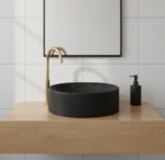 Countertop Basin Metropole round without drain and mixing hole black matte 38cm 7542B083-1398 — изображение 2