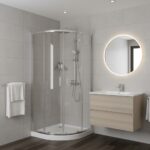 Shower cabin rounded shape chrome frame 100 cm 65650002265 - Image 2