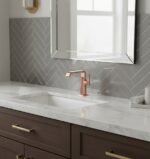 High Basin mixer Suit soft copper side water discharge 23 cm A4276529 - Image 2