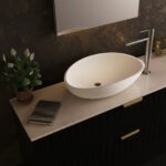 High Basin mixer Origin brushed nickel 196mm A4255734 - Image 2