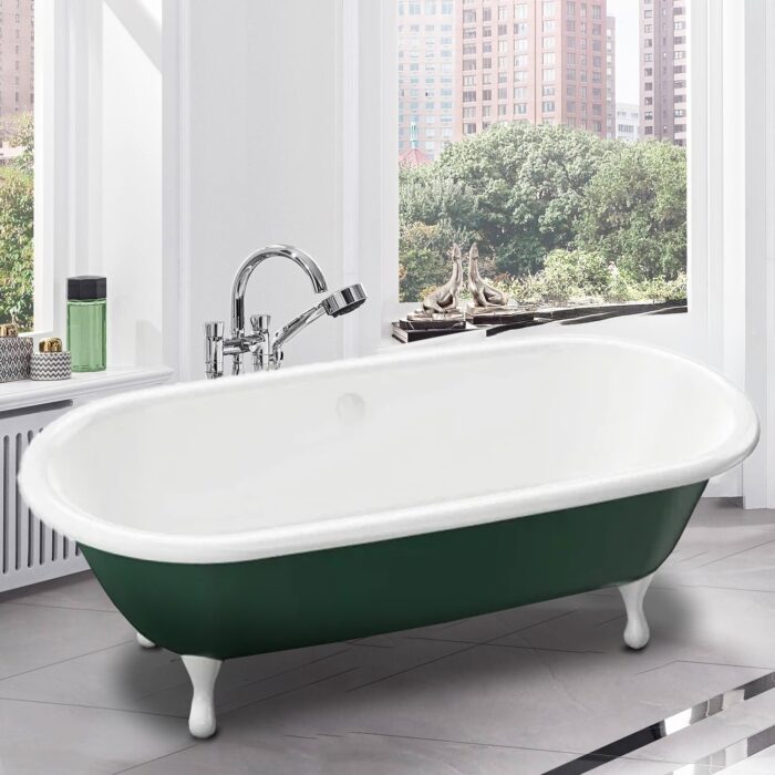 Bathtube Dream with siphon and legs green 180*85 cm 65680052000 - Image 2
