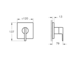Built-in shower system Suit golden color A4283774 - Image 2