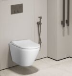 Wall mounted toilet Integra round with rim-ex compact with bidet function 50cm 7040B003-0090 — изображение 2