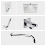 Встраиваемая душевая система Flo S серебристый A43208EXP