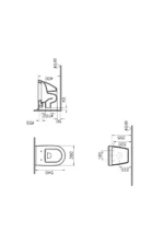 Wall-hung toilet W50 White 54cm 5618L003-0075 - Image 3