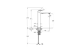High basin mixer Minimax Square Soft Gold 248mm A4372474EXP - Image 2
