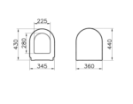 Floor-standing toilet Centrum Round without bidet function 61cm 7784B003-0075 — изображение 3