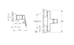 Bath shower mixer Minimax Square Black Matt With diverter mechanism A4352136EXP — изображение 2