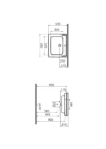 Hanging towel Valarte Single hole White 65*53cm 7801B003-0001 — изображение 2