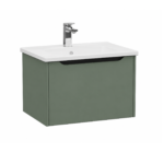 Cabinet with towel rack Integra Square Green Matte 7676B003-0001 with towel rack 56.5*39.5*44.7cm 80134
