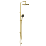 Shower system Round shower head Brushed gold Matte A4591825EXP