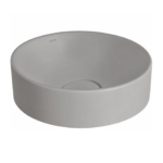 Toilet seat Metropol Round Without water outlet and mixer hole Grey Matte 38cm 7542B476-1398